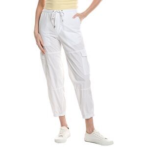 James Perse Womens  Poplin Cargo Pant, White
